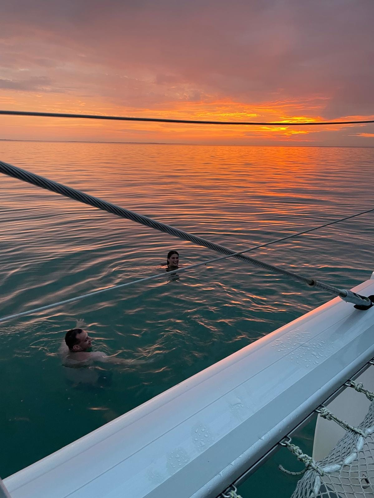 Baignade, Ile de ré, catamaran